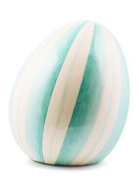 MacKenzie-Childs Easter Collection in Aqua MEDIUM Egg #35514-2538 NWT